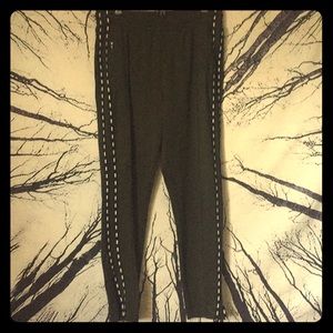 Olive Green and Black Pink Sweatpants